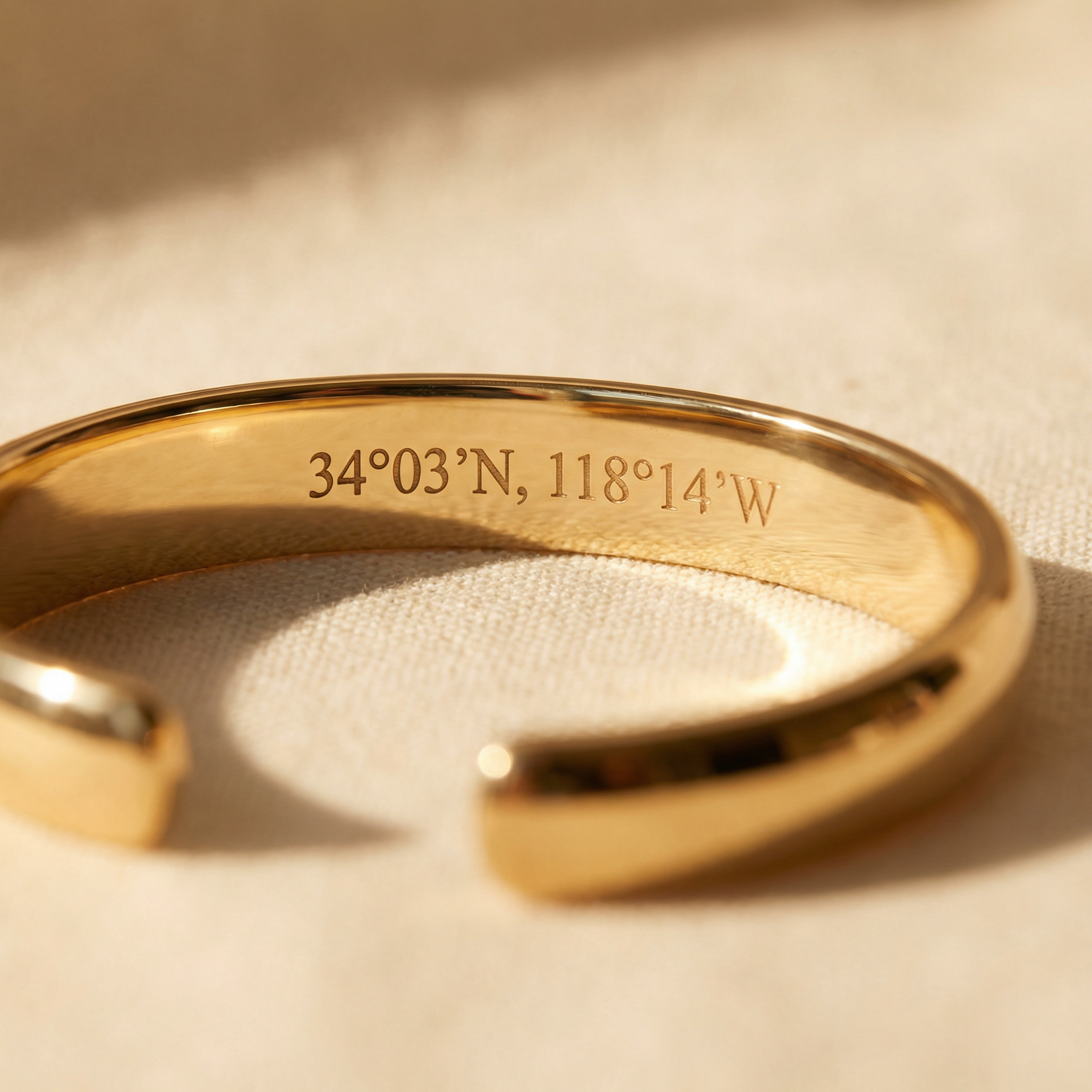 Meridian Cuff — Solid Gold