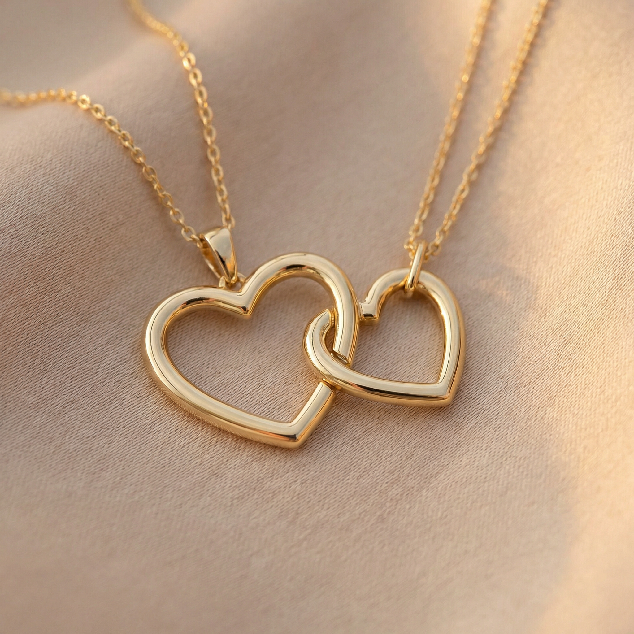 Entwine Pendant Pair — Solid Gold