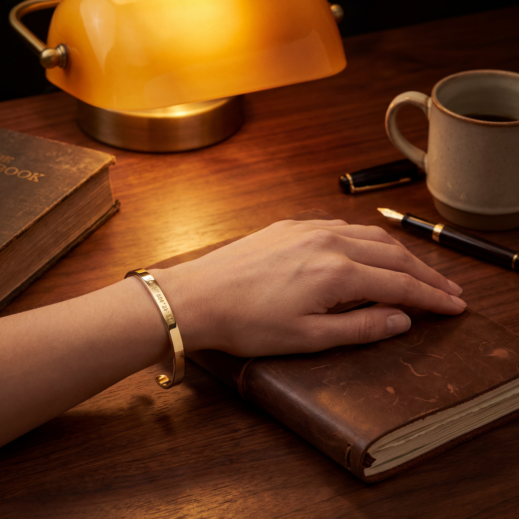 Meridian Cuff — Solid Gold