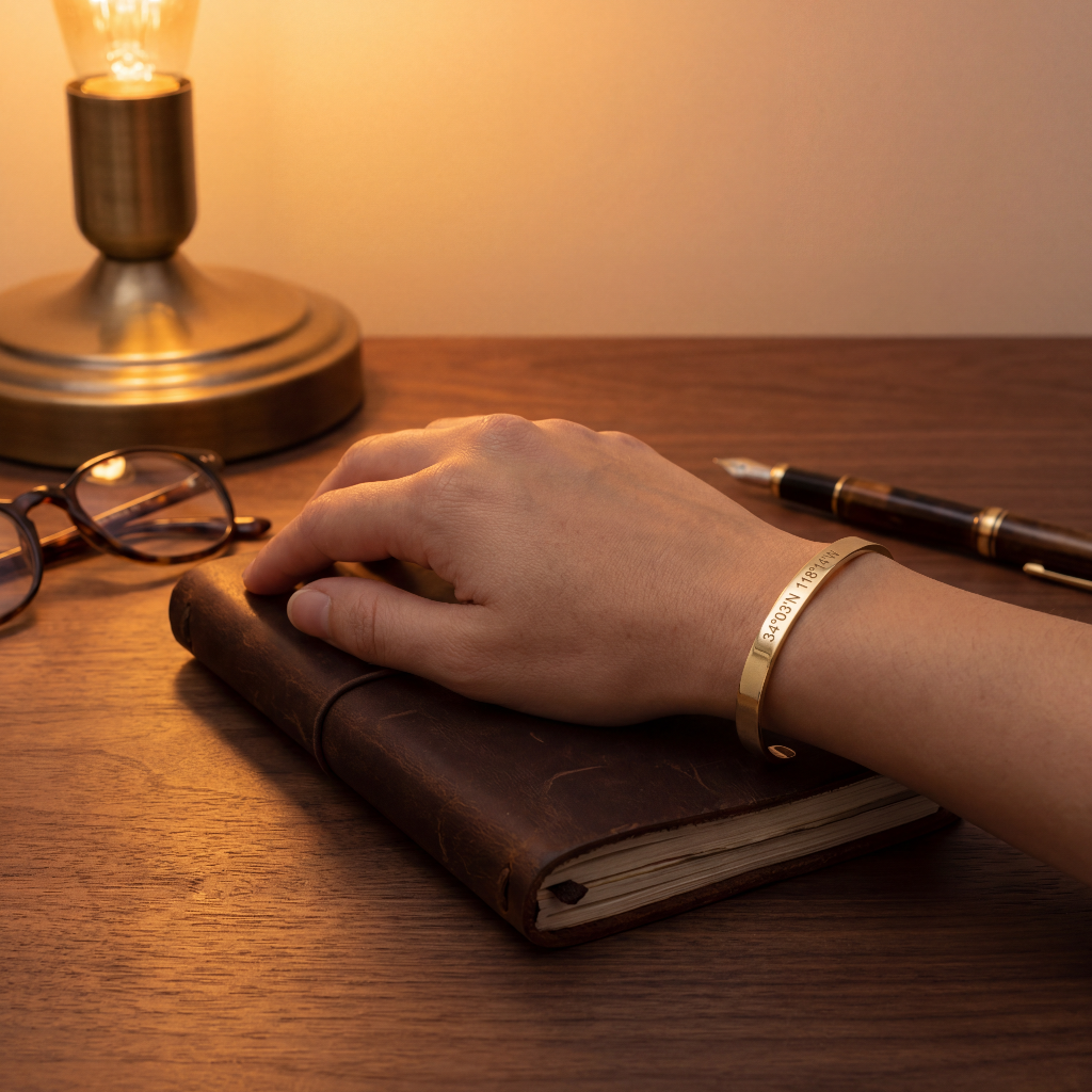 Meridian Cuff — Solid Gold