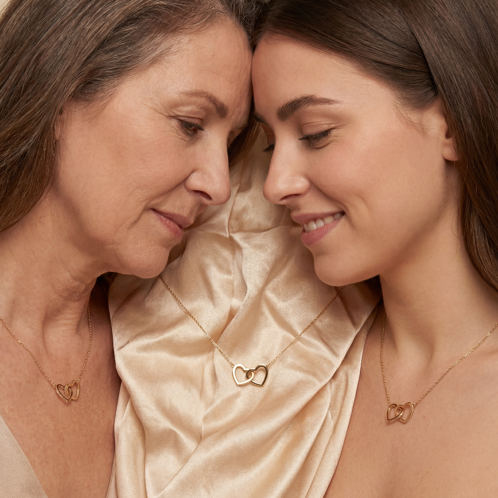 Entwine Pendant Pair — Solid Gold