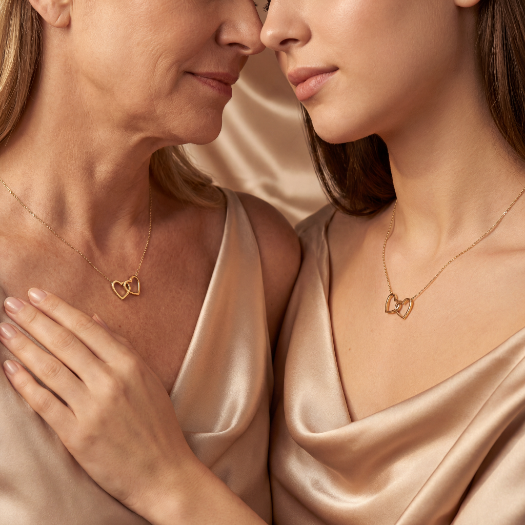 Entwine Pendant Pair — Solid Gold